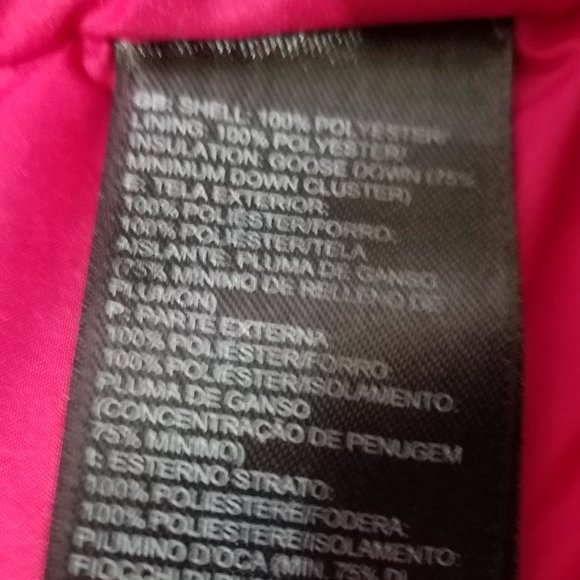 North Face Womens XS Pink Nuptse Puffer Jacket 700 Down Vintage Winter Coat Ski - Picture 8 of 10